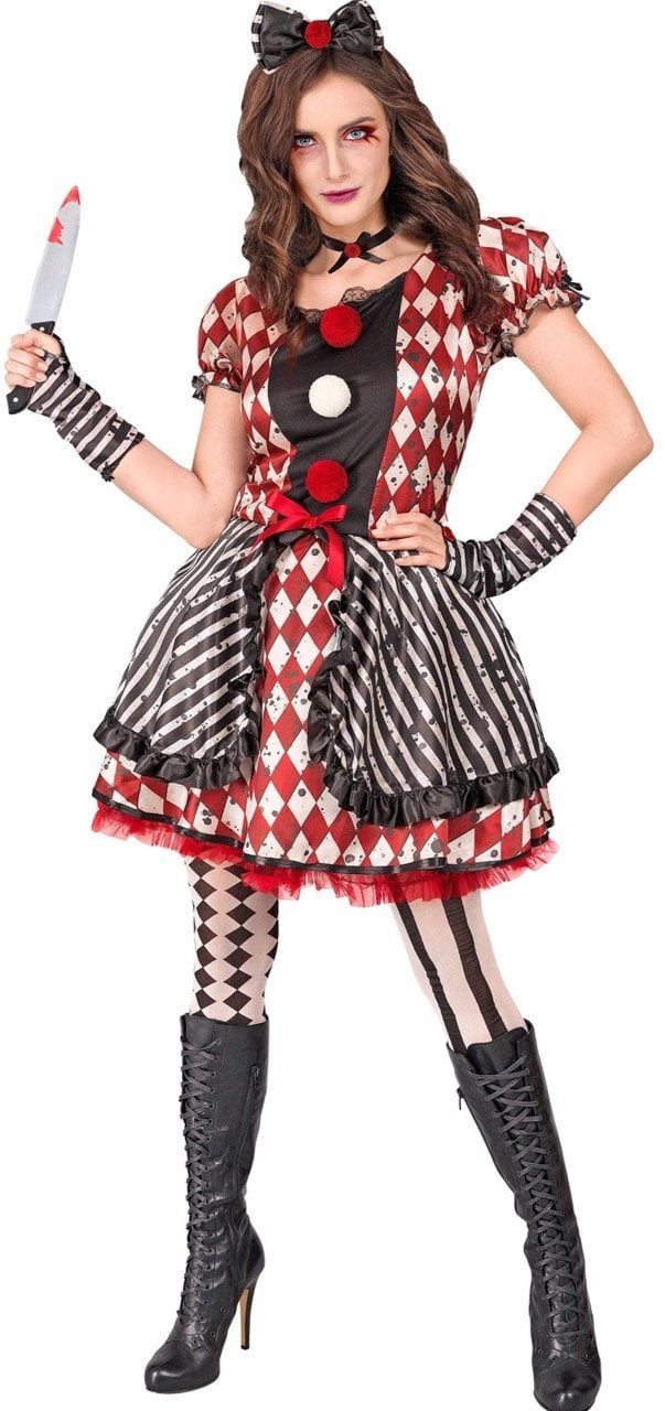 Harlekin Dukke kostume