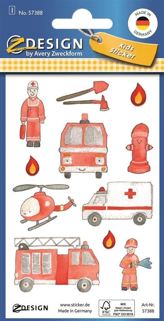 Zielona Sowa Brokatowe naklejki - Służby ratunkowe