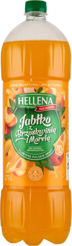 Hellena Napój niegazowany jabłko z brzoskwinią i morelą 1,75 l