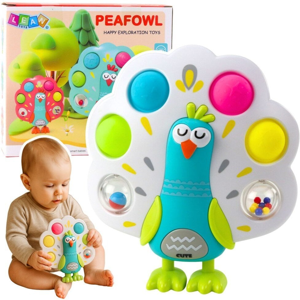 Zabawka Sensoryczna Pop-It Paw Obrotowe Kulki Dźwięk Kolorowy