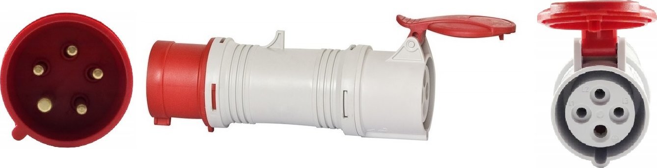 F-Elektro Przejściówka siłowa redukcja z 5 na 4 bolce 16A