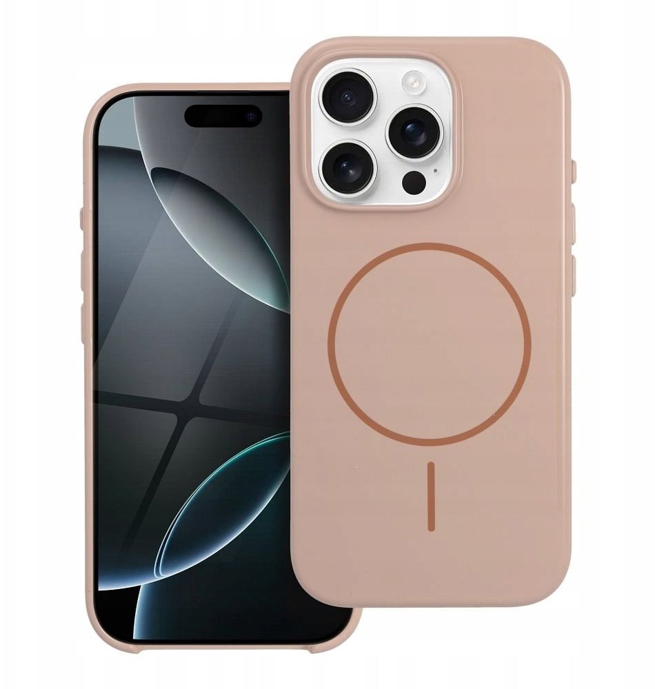 4kom.pl Glossy Mag Cover compatible with MagSafe fits IPHONE 17 PRO MAX pustynny złoty