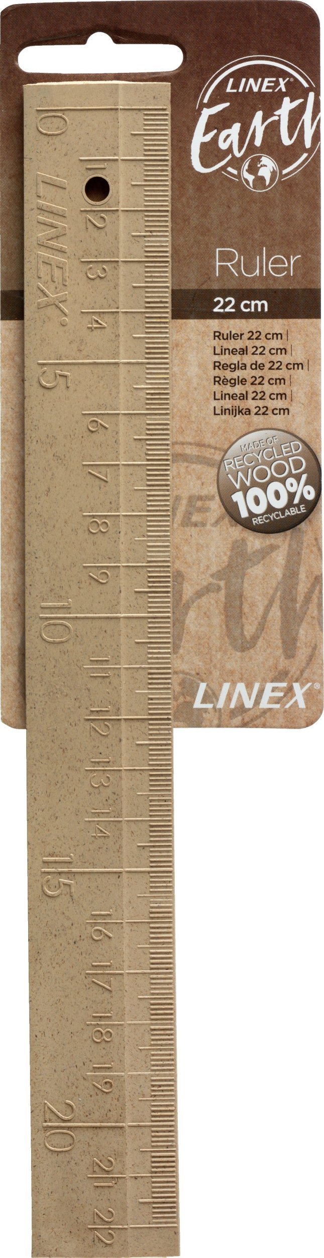 Linex Lineal Earth Rewood recykling drewno 22 cm naturalny