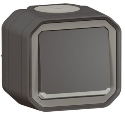 NOWE PLEXO 55 Łącznik Schodowy z podświetleniemKomplet natynkowy 10 AX - 250 V AC antracyt 069736L