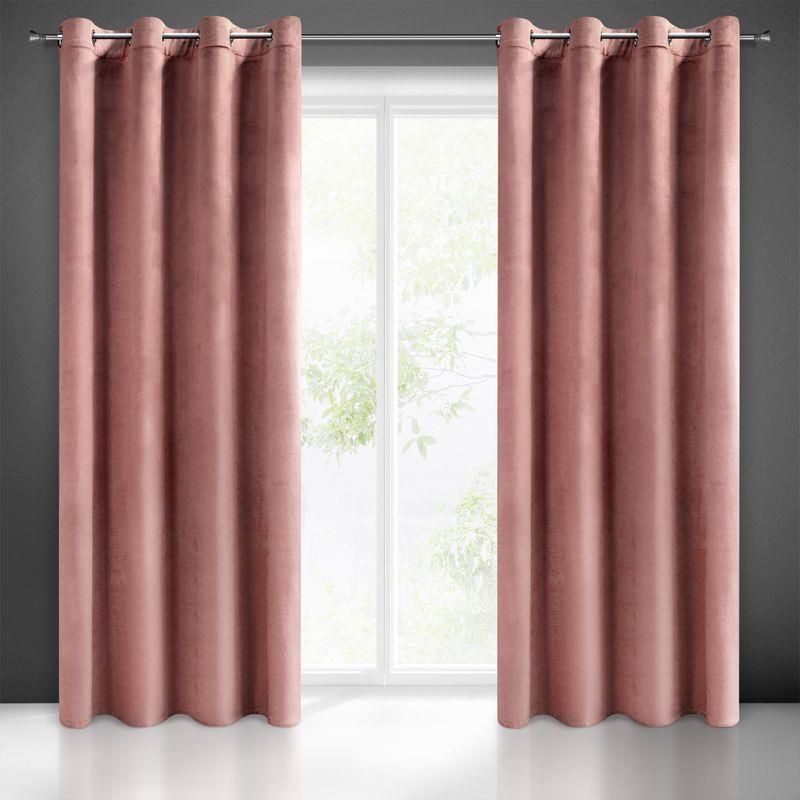 Eurofirany Zasłona gotowa różowa 140X250 140 x 250 cm