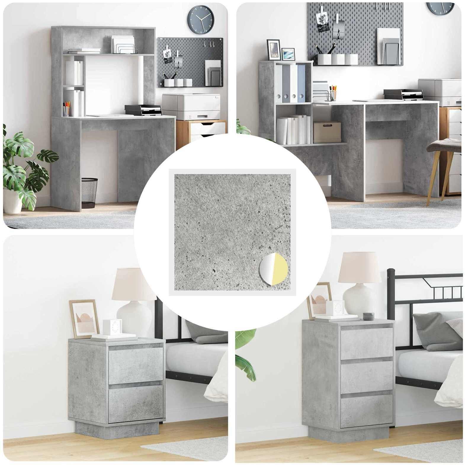 vidaXL Okładka Śrubowa Samoprzylepna 12 pcs Betonowy szary