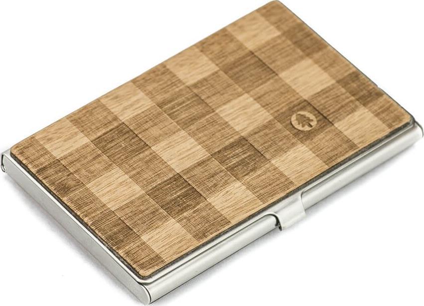 BeWood Drewniany Wizytownik Inox Krata Aniegre