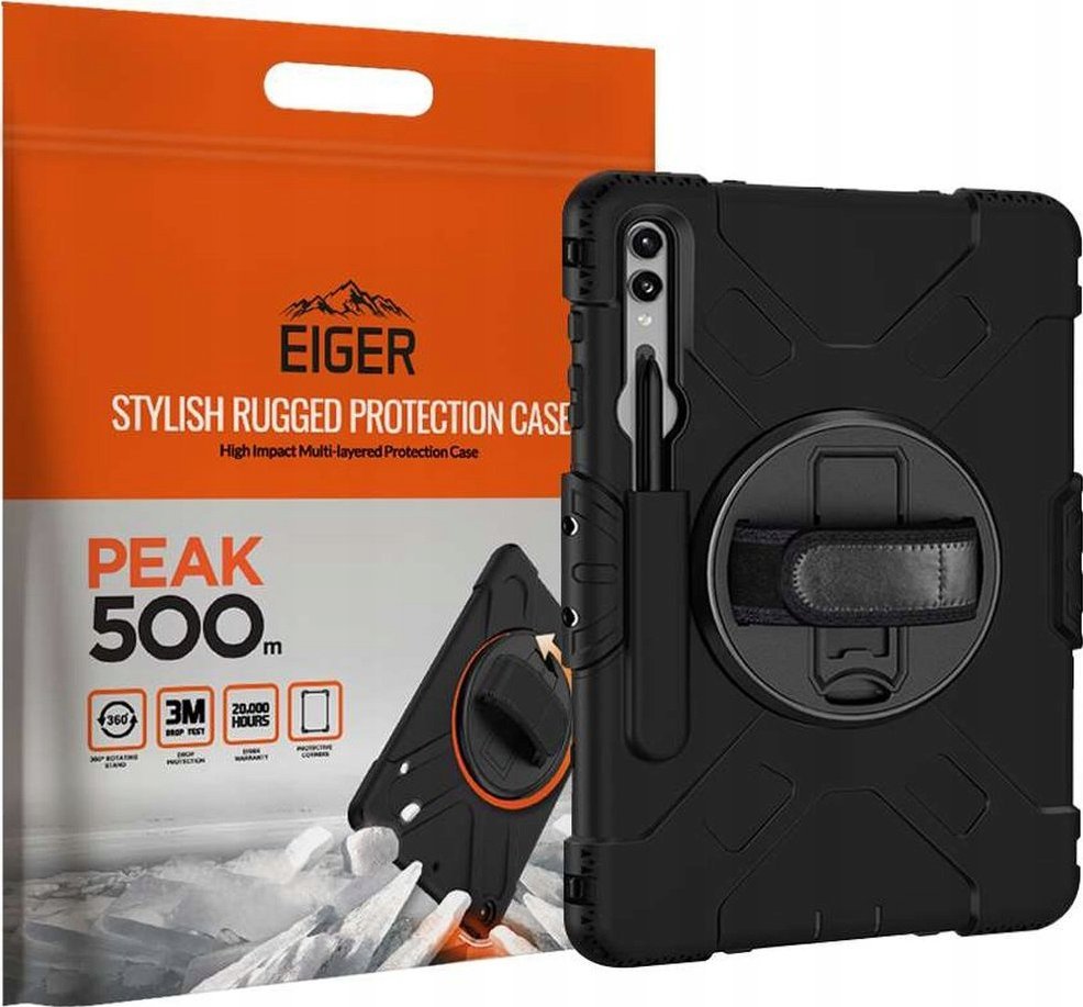 Etui na tablet Eiger Eiger Peak 500m Case Galaxy Tab S9+ schwarz