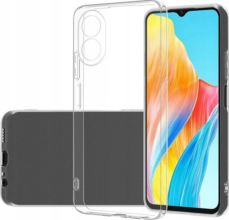 Hello Case ETUI DO OPPO A38 4G GUMOWE OBUDOWA CASE SILIKON SLIM POKROWIEC CLEAR VIEW