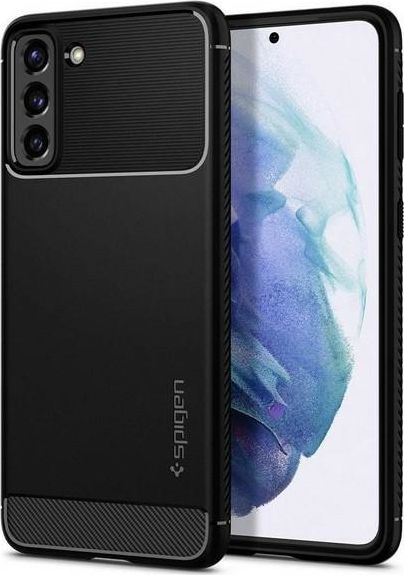Spigen Spigen Rugged Armor Samsung G991 S21 czarny/black matte ACS02421