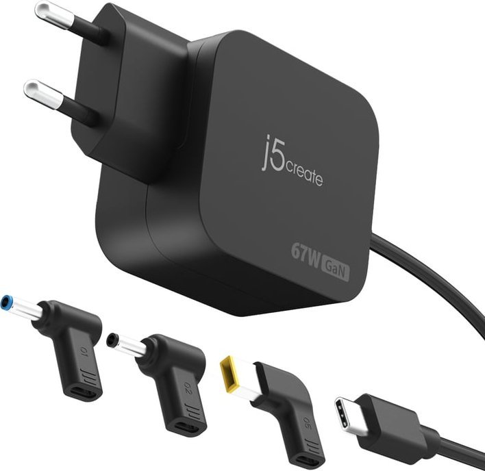 Zasilacz do laptopa j5create 67W GAN PD USB-C MINI CHARGER