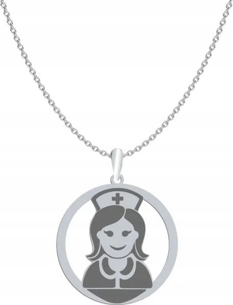 Radziszewska Jewellery Naszyjnik dla Pielęgniarki srebro GRAWER GRATIS