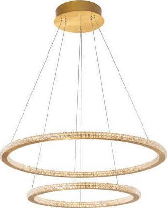 Lampa wisząca Luces Exclusivas Wisząca LAMPA modernistyczna MONTE LE41691 Luces Exclusivas okrąga OPRAWA metalowy ZWIS glamour LED 56W 2926K pierścień