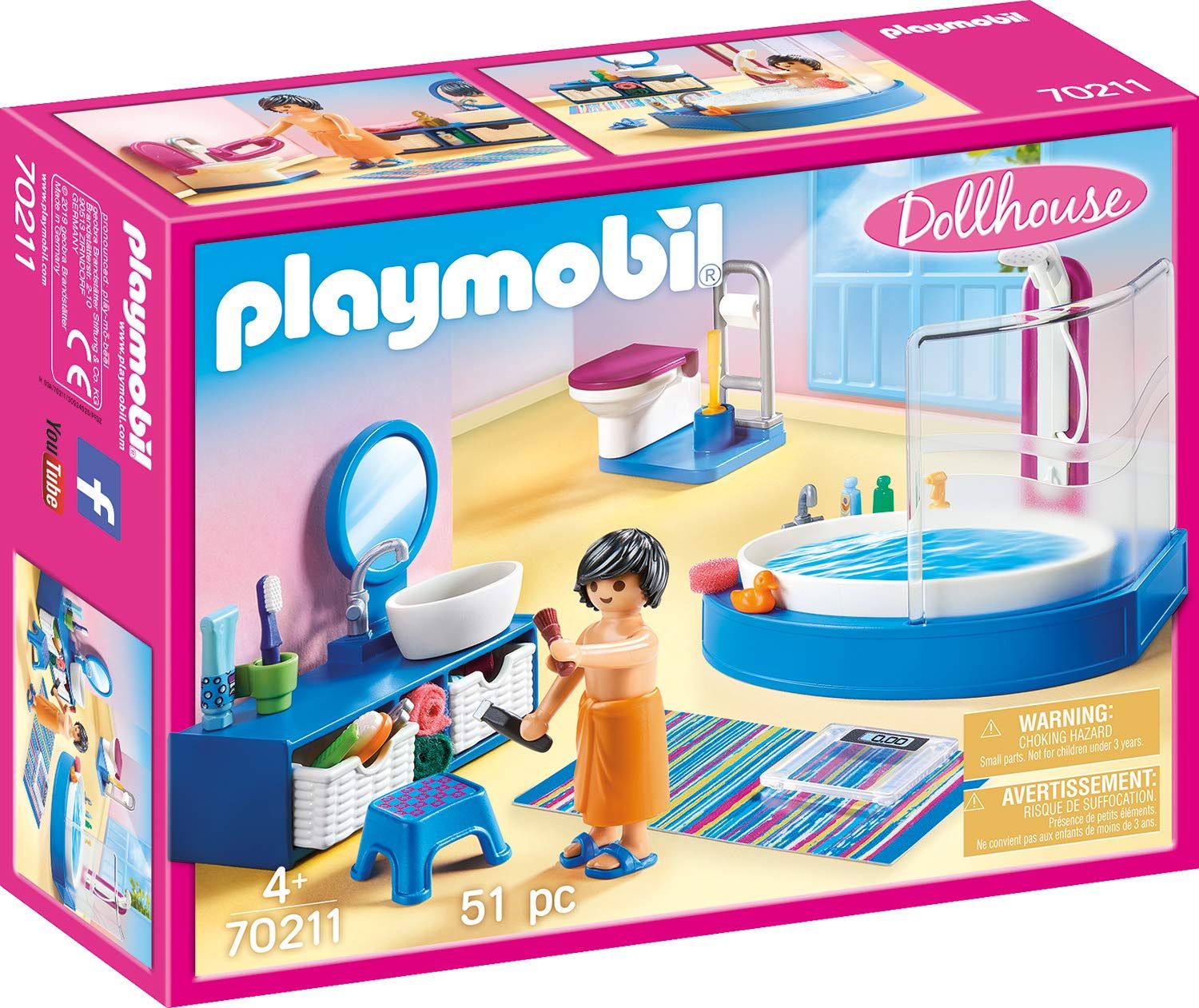 Playmobil Łazienka z Wanną (70211)