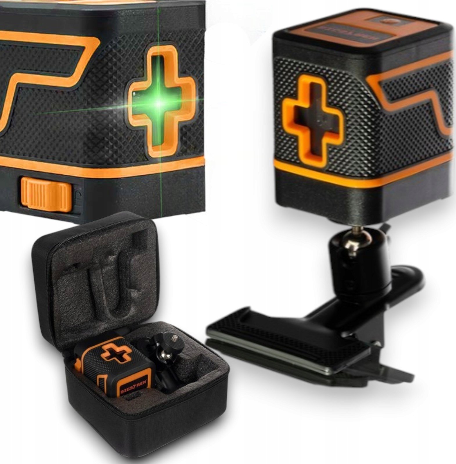 Elektroniczna poziomica laserowa z zielonym laserem krzyżowym