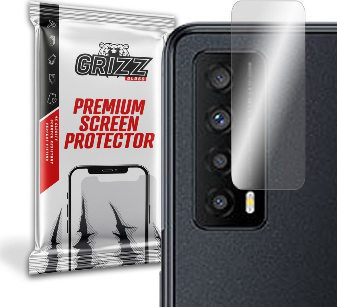 GrizzGlass Szkło hybrydowe na aparat Grizz TCL Stylus