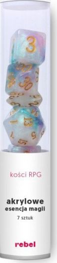 Rebel Komplet kości REBEL RPG - Akrylowe - Esencja Magii