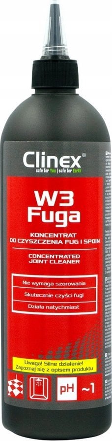 Clinex Koncentrat CLINEX W3 Fuga, do czyszczenia fug i spoin, 500 ml
