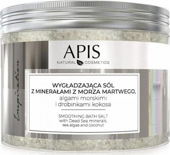 Apis APIS INSPIRATION, WYGŁADZAJĄCA SÓL DO KĄPIELI Z MINERAŁAMI Z MORZA MARTWEGO, ALGAMI MORSKIMI I DROBINKAMI KOKOSA, 650 G