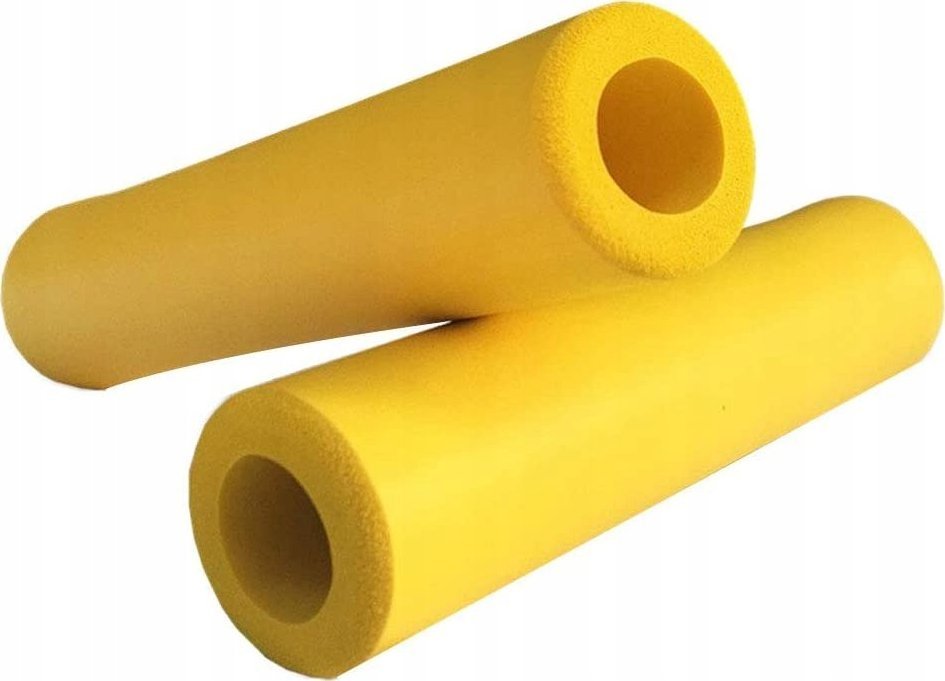 Korbi CHWYTY KIEROWNICY GRIPY ROWEROWE PIANKOWE ŻÓŁTE