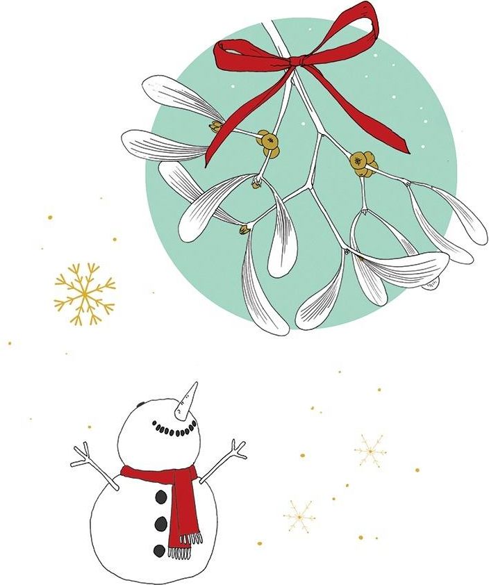 Clear Creation Karnet Swarovski - kwadrat. Święta, Bałwan