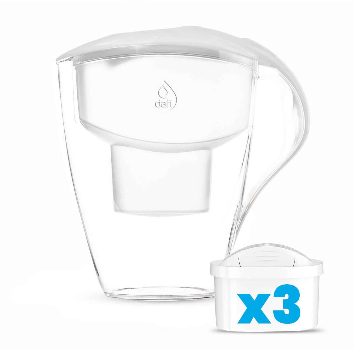 Dzbanek filtrujący Dafi manualny 3 wkłady Unimax