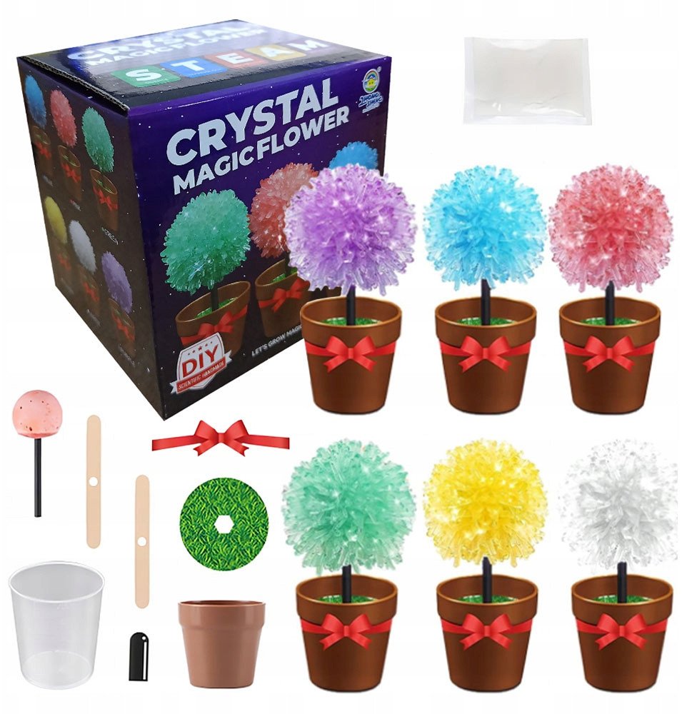 Zestaw Edukacyjny 6Szt Diy Eksperymenty Zabawa W Chemika Magiczne Kryształy