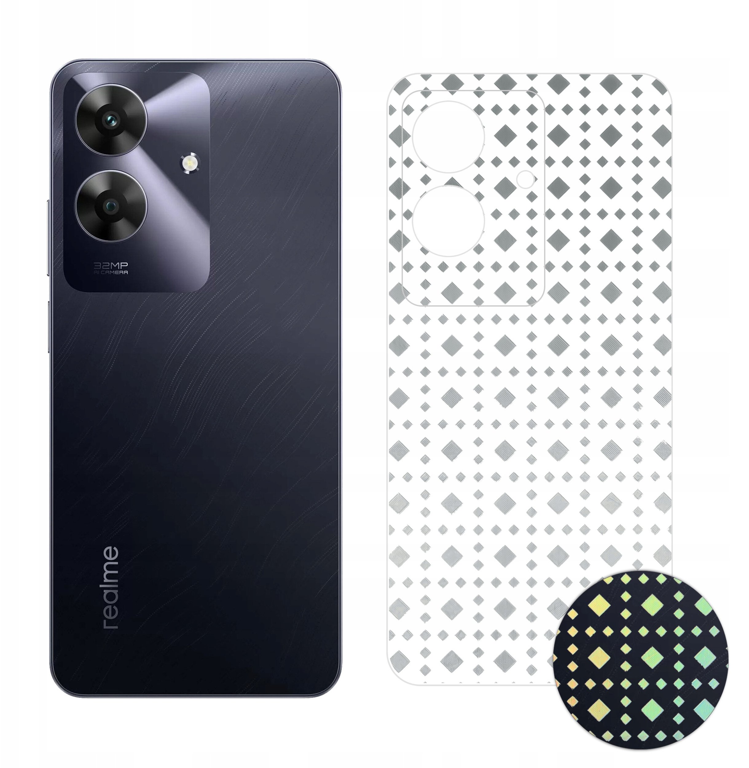 krainaGSM FOLIA żelowa OCHRONNA NA TYŁ TELEFONU WZÓR do Realme Note 60