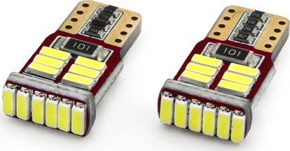 AMiO LED CANBUS 18SMD 4014 T10e (W5W) White 12V