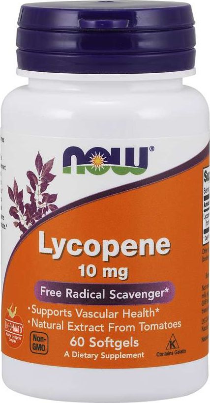 NOW Foods NOW Foods - Likopen, 10mg, 60 kapsułek miękkich