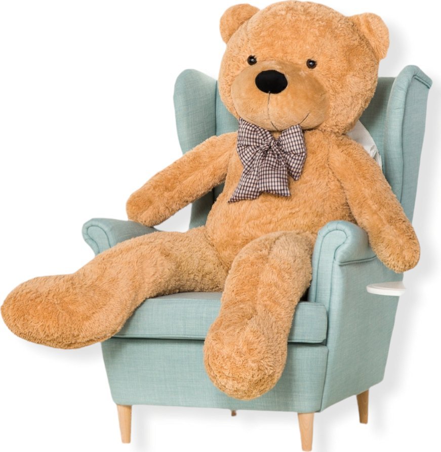 Blue Ride Duży Miś Pluszowy Klasyczny 160 cm Beżowy