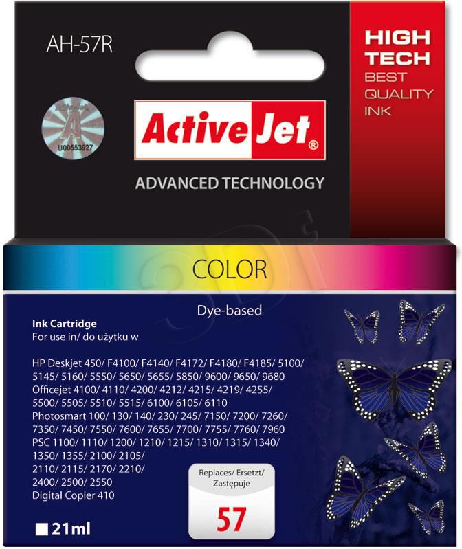 Tusz Activejet tusz AH-57R / C6657A nr 57 (cyan, magenta, yellow)