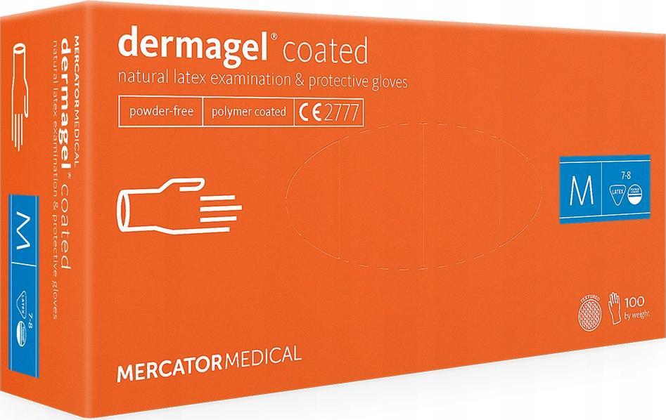Mercator Medical Rękawice lateksowe dermagel coated M 100 szt.