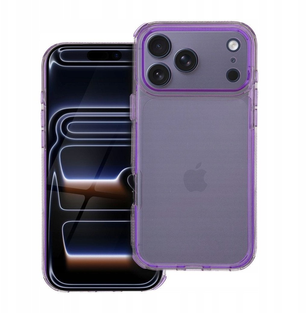 Futerał MATRIX CLEAR do IPHONE 17 Pro Max jasnofioletowy