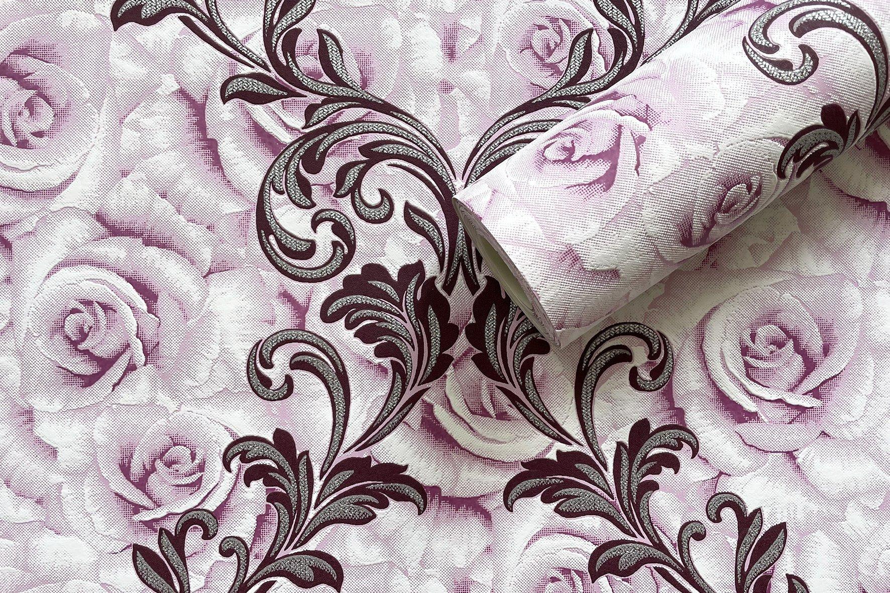 MallDeco Model tapety winylowej Fransist Decor, fioletowy 3-0980, 0.53m*10.06m