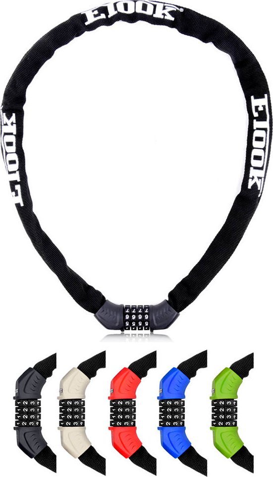 ETOOK Zamknięcie ETOOK ET-355 łańcuch 900 mm na szyfr zielony Uniwersalny