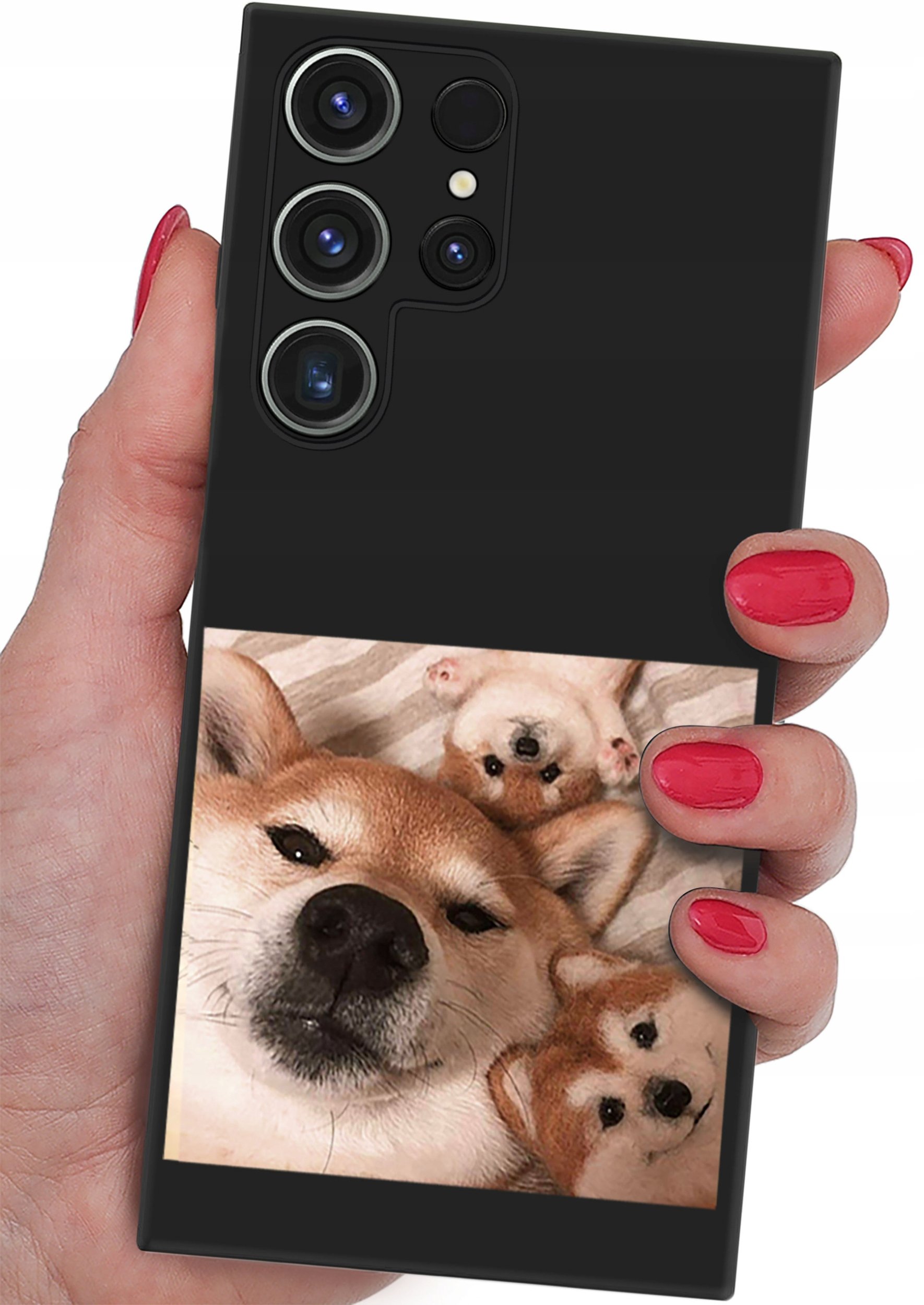 ETUI do Samsung Galaxy S24 Ultra CASE WZORY SOFT MATT PLECKI + SZKŁO 9H