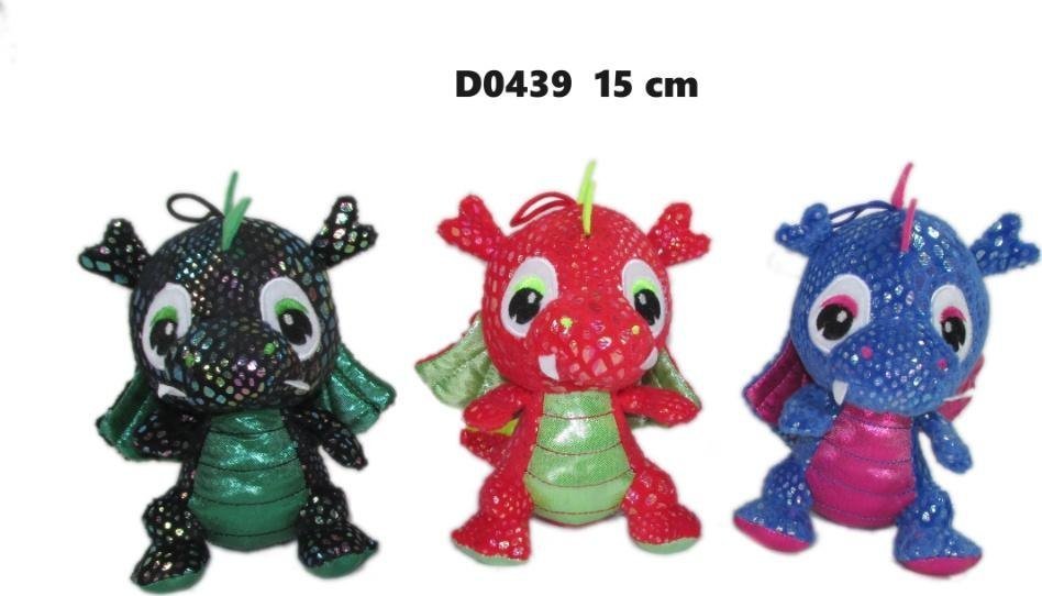 Smok błyszczący 15cm MIX