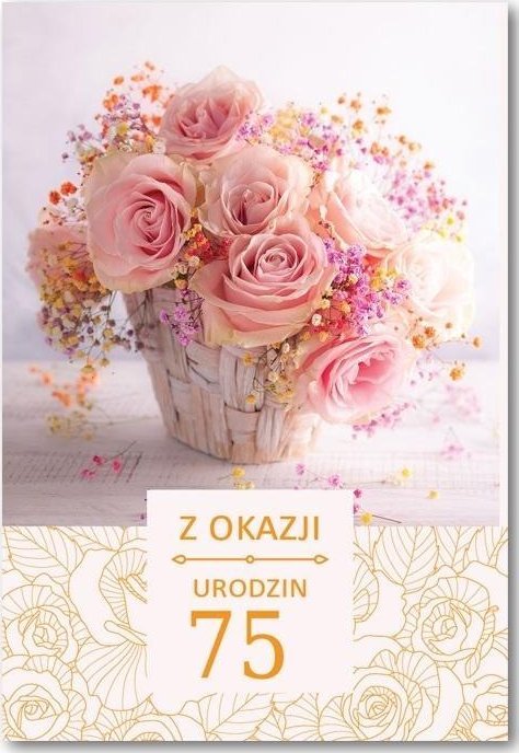 Kartka okolicznościowa Urodziny 75