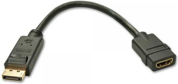Adapter AV Lindy DisplayPort - HDMI czarny (41005)