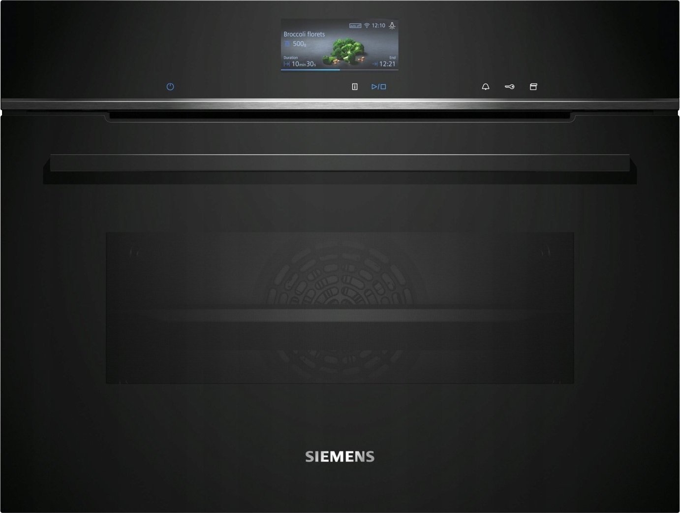 Piekarnik Siemens Piekarnik kompaktowy Siemens iQ700 z parowarem CS736G1B1 60 x 45 cm Czarny