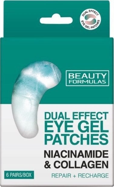 BEAUTY FORMULAS_Żelowe płatki pod oczy Niacynamid & Kolagen 6szt.