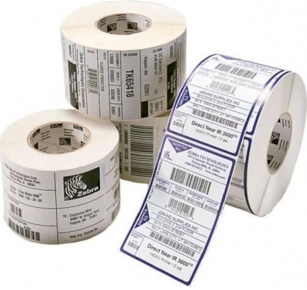 Label, Polyester, 51x10mm; Thermal Transfer, Z-ULTIMATE 3000T WHITE, Coated, Permanent Adhesive, 76mm Core