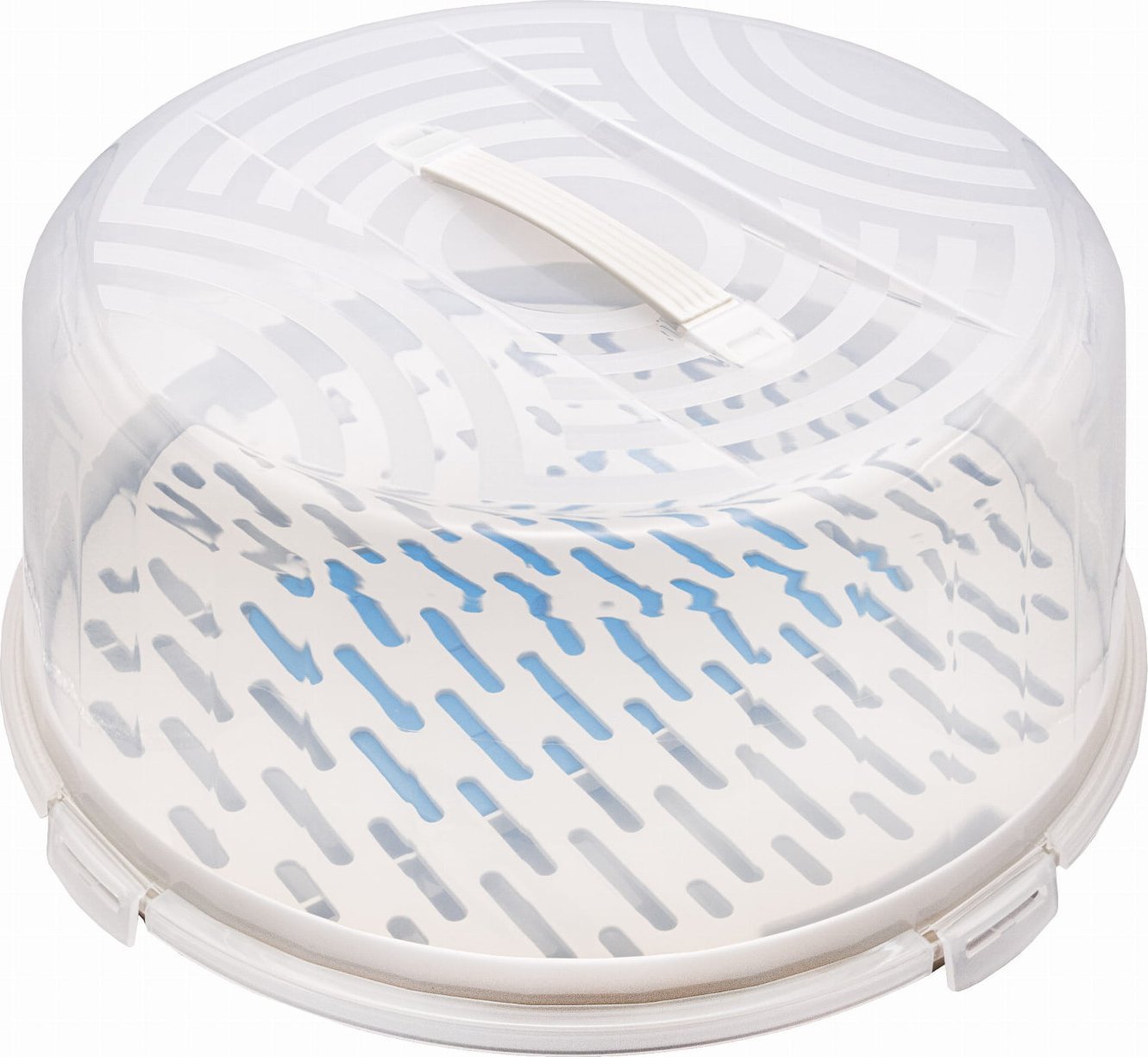 Branq Pojemnik okrągły, wysoki na ciasto biały z wkładem chłodzącym Branq