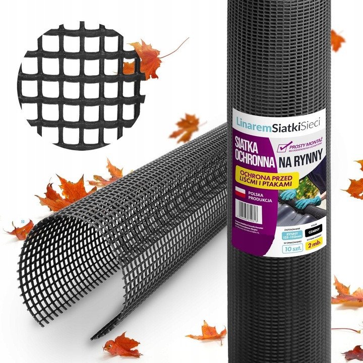SIATKA NA RYNNY 100-125mm LINAREM SIATKISIECI - 1mb