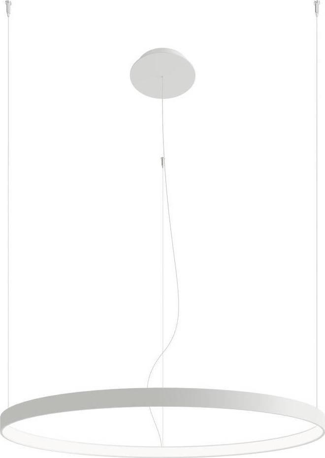 Lampa wisząca Thoro Okrągła LAMPA wisząca RIO TH.109 Thoro metalowa OPRAWA pierścień LED 50W 4000K zwis biały