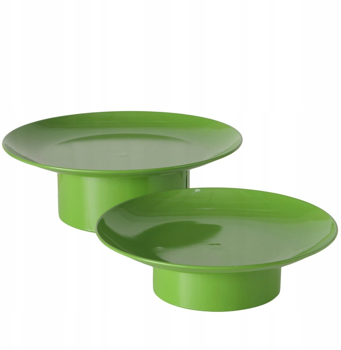 Patery metalowe na nóżce PLANA, 2 szt. Ø 32,5-28 cm