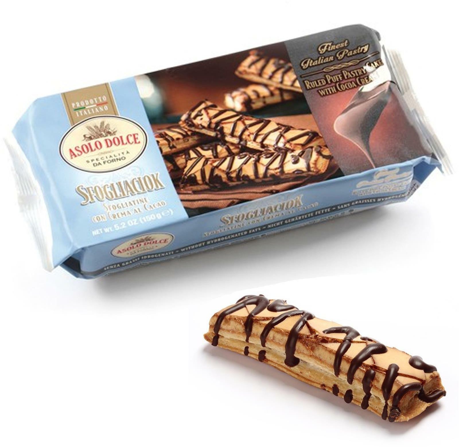 Asolo Dolce Herbatniki z czekoladą Sfogliacio 150g -