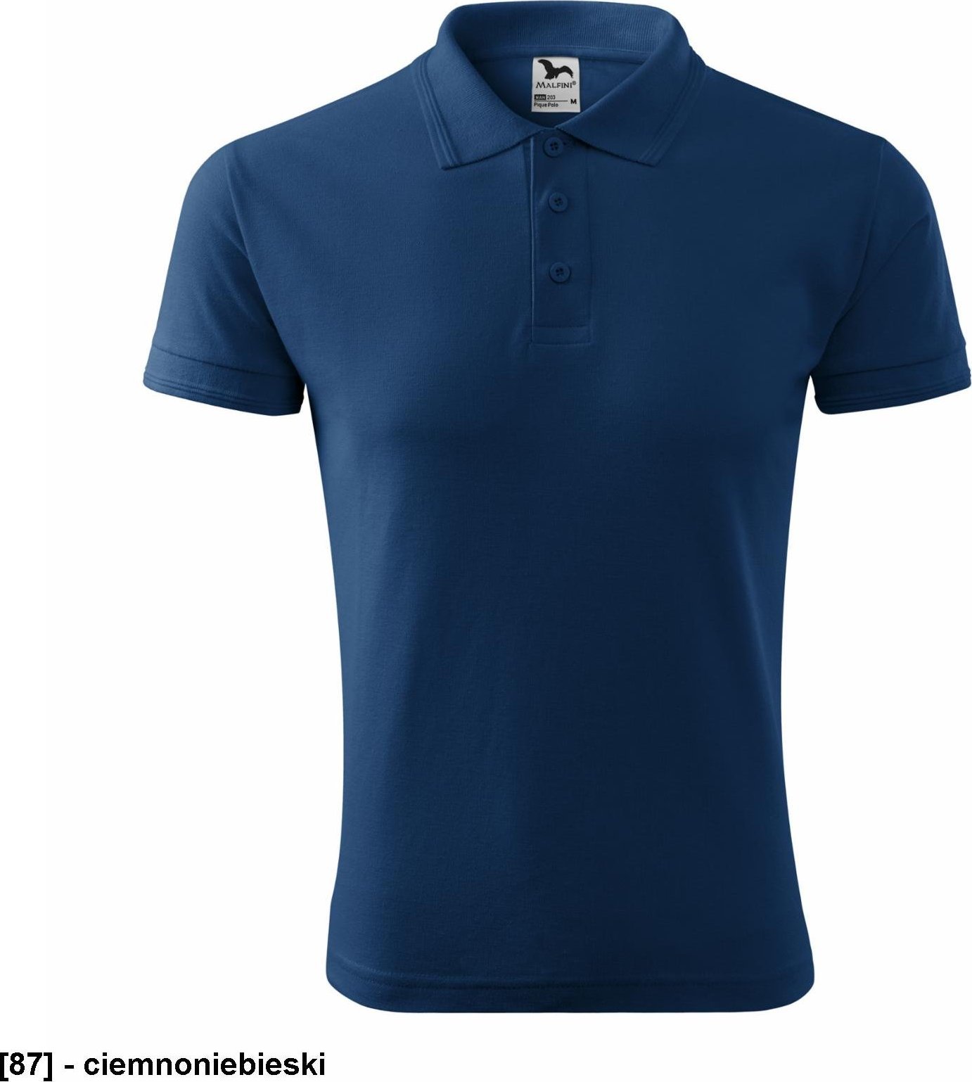 MALFINI Pique Polo 203 - ADLER - Koszulka polo męska, 200 g/m2 - ciemnoniebieski 3XL