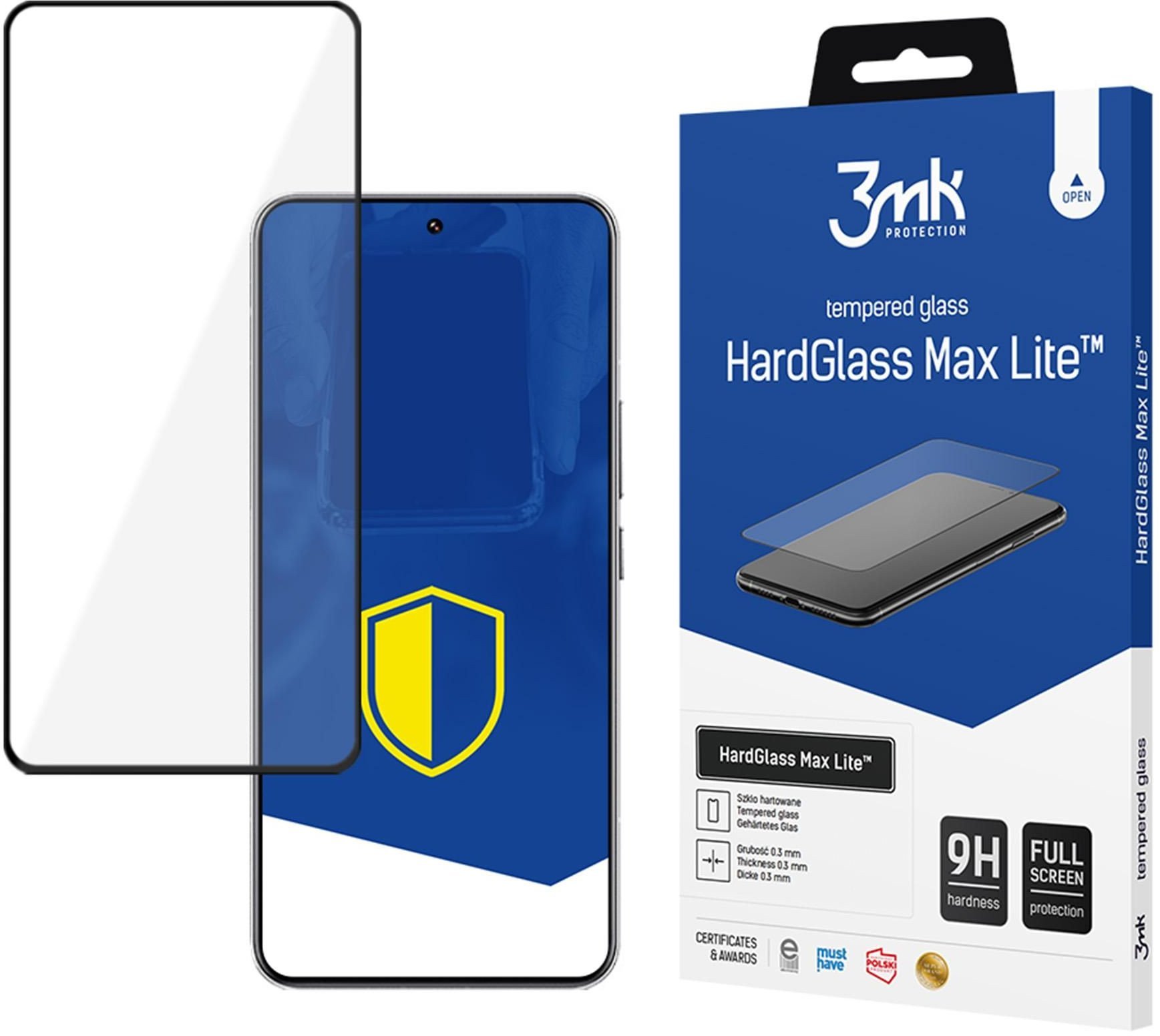 Szkło hartowane 3MK HardGlass Max Lite do Apple iPhone 17 Pro